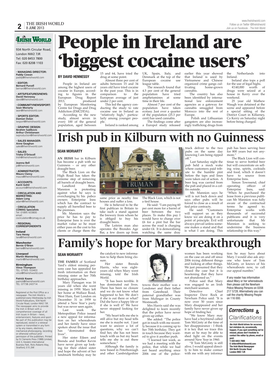 Irish World Preview Pages