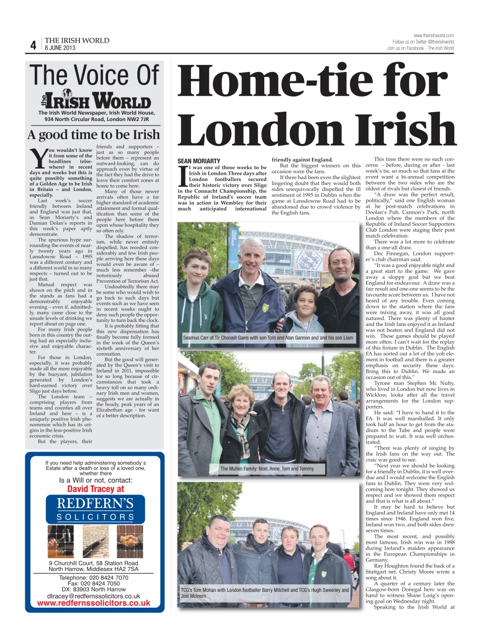 Irish World Preview Pages