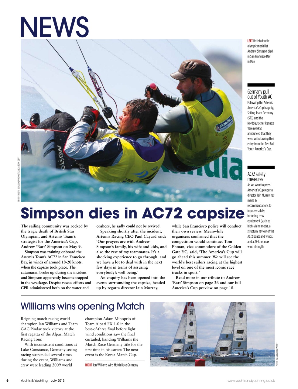 Yachts & Yachting Preview Pages