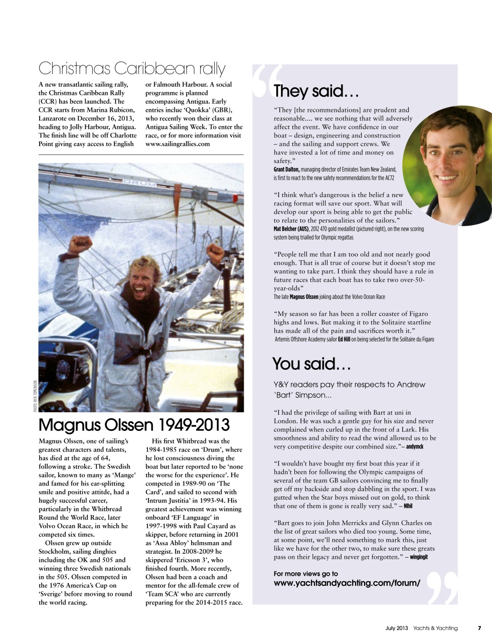 Yachts & Yachting Preview Pages