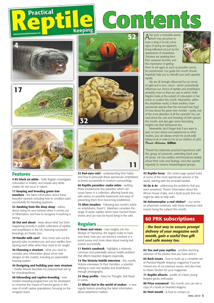 Practical Reptile Keeping Preview Pages