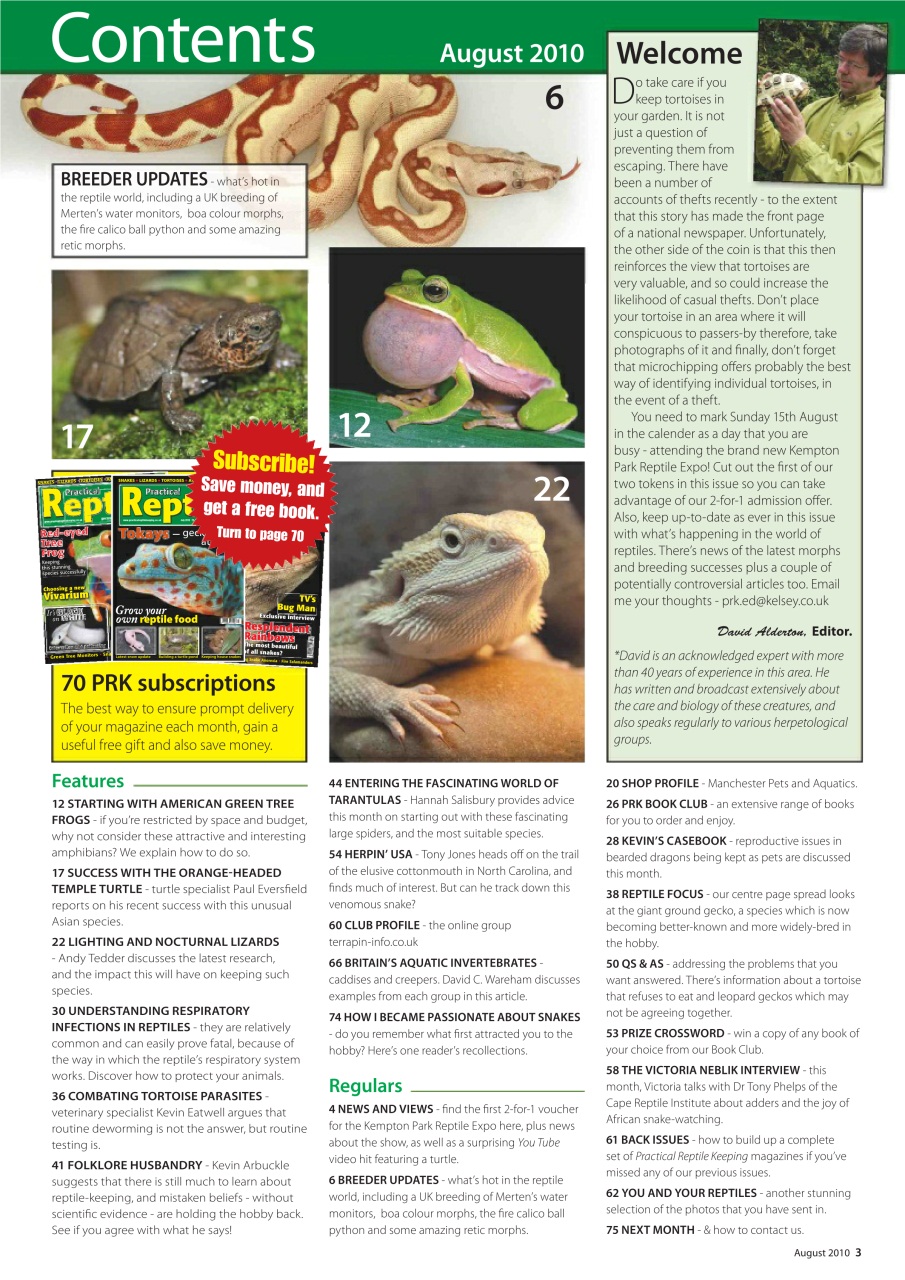 Practical Reptile Keeping Preview Pages