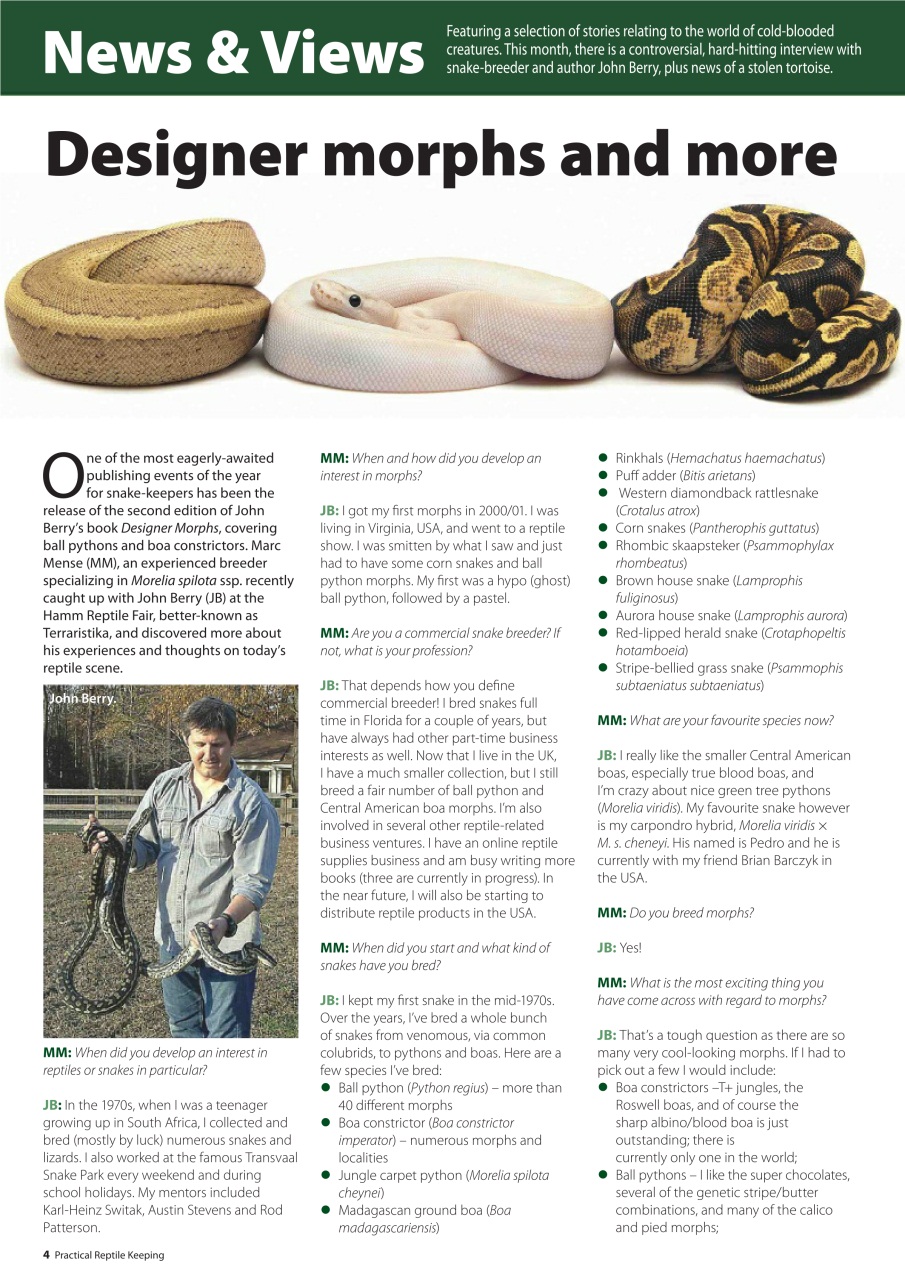 Practical Reptile Keeping Preview Pages