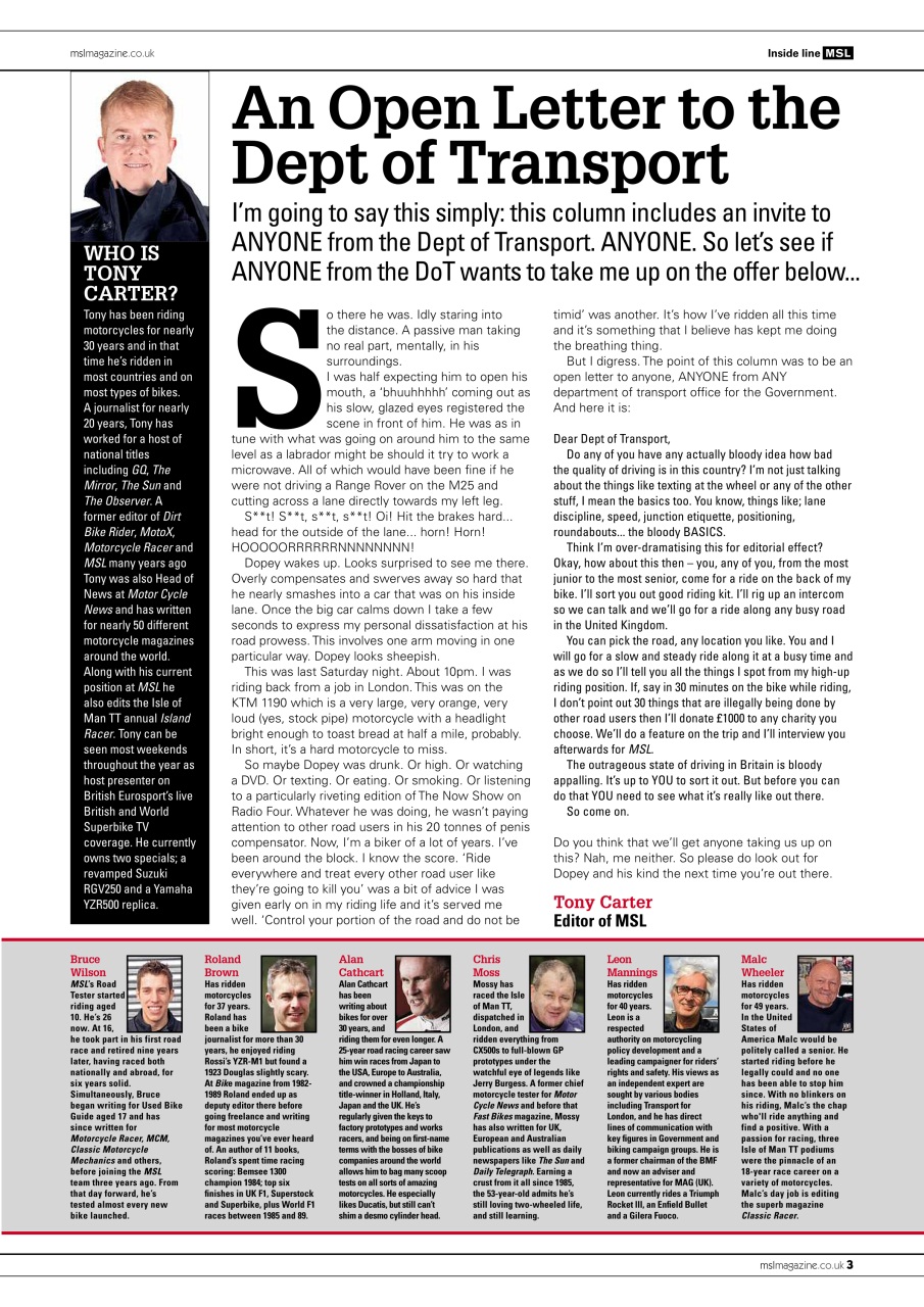 Motorcycle Sport & Leisure Preview Pages