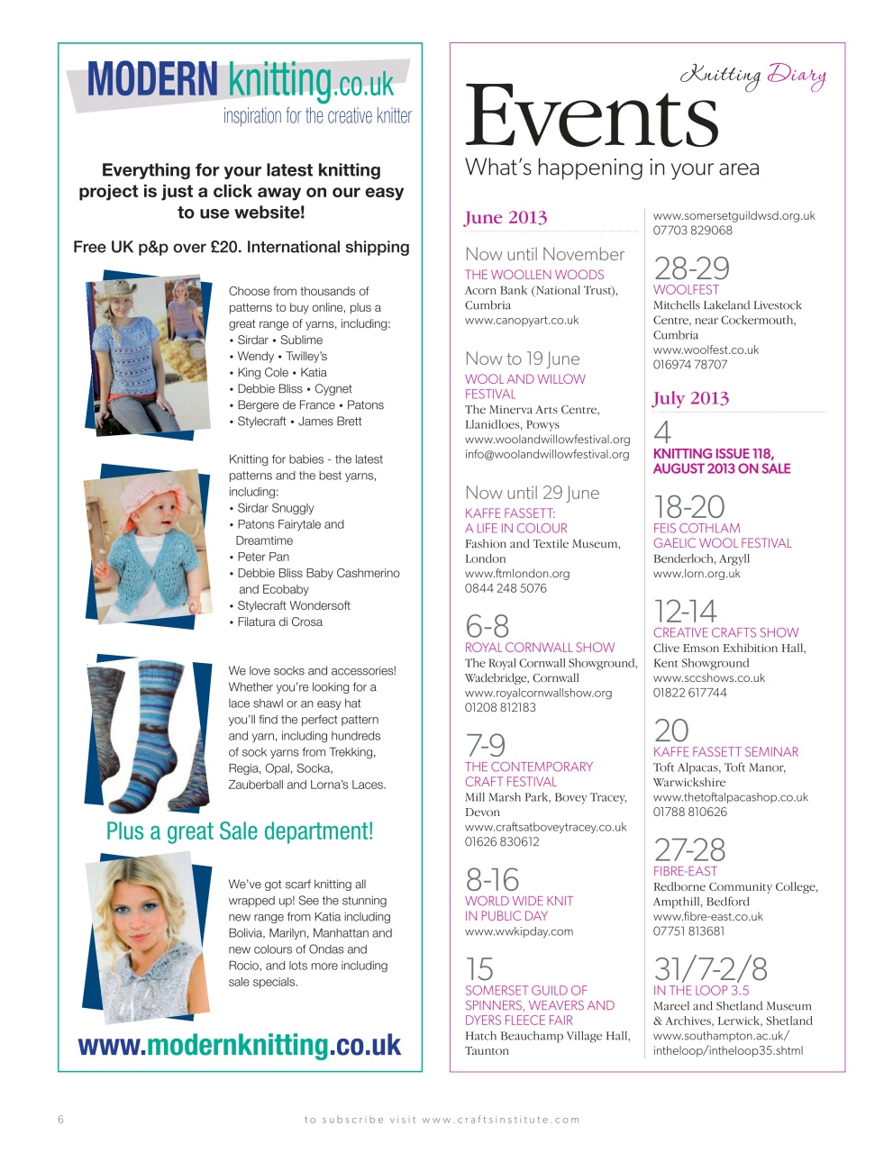 Knitting Preview Pages