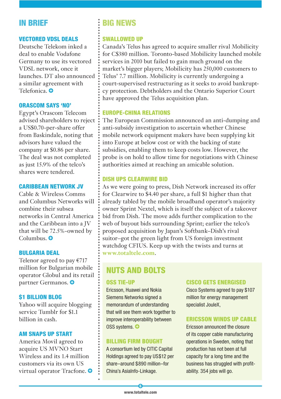 Total Telecom Preview Pages