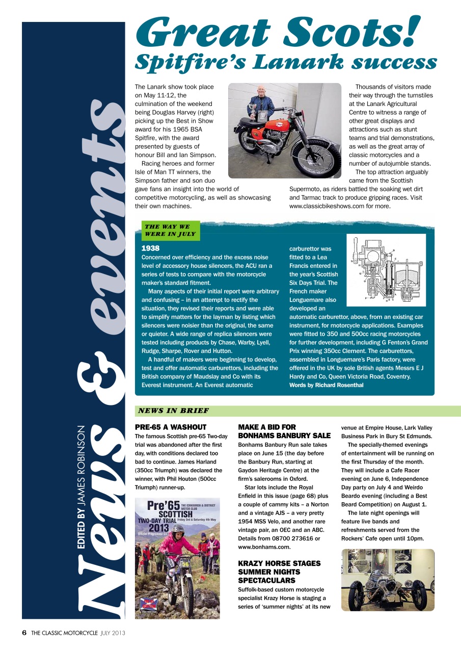 The Classic MotorCycle Preview Pages