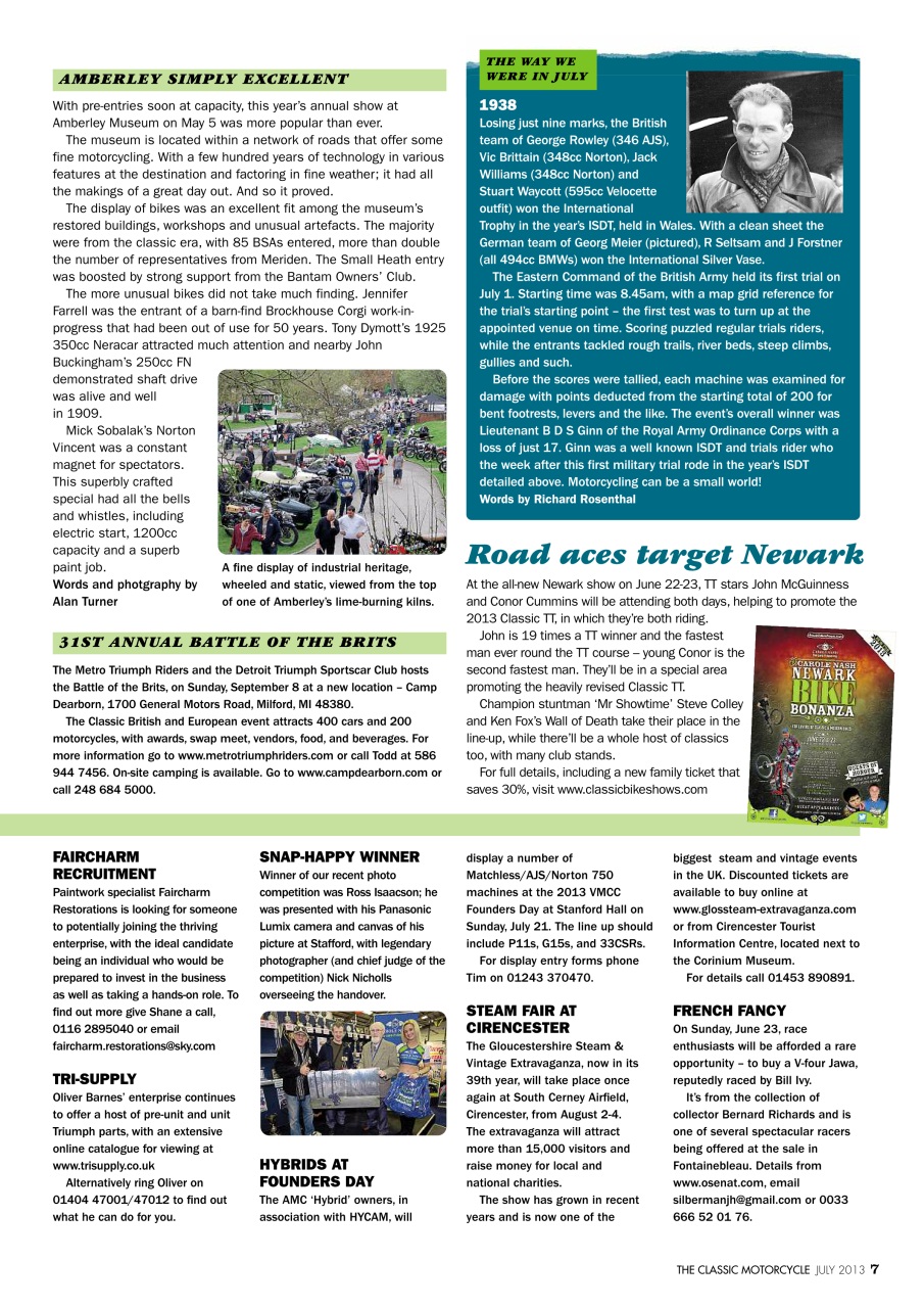 The Classic MotorCycle Preview Pages