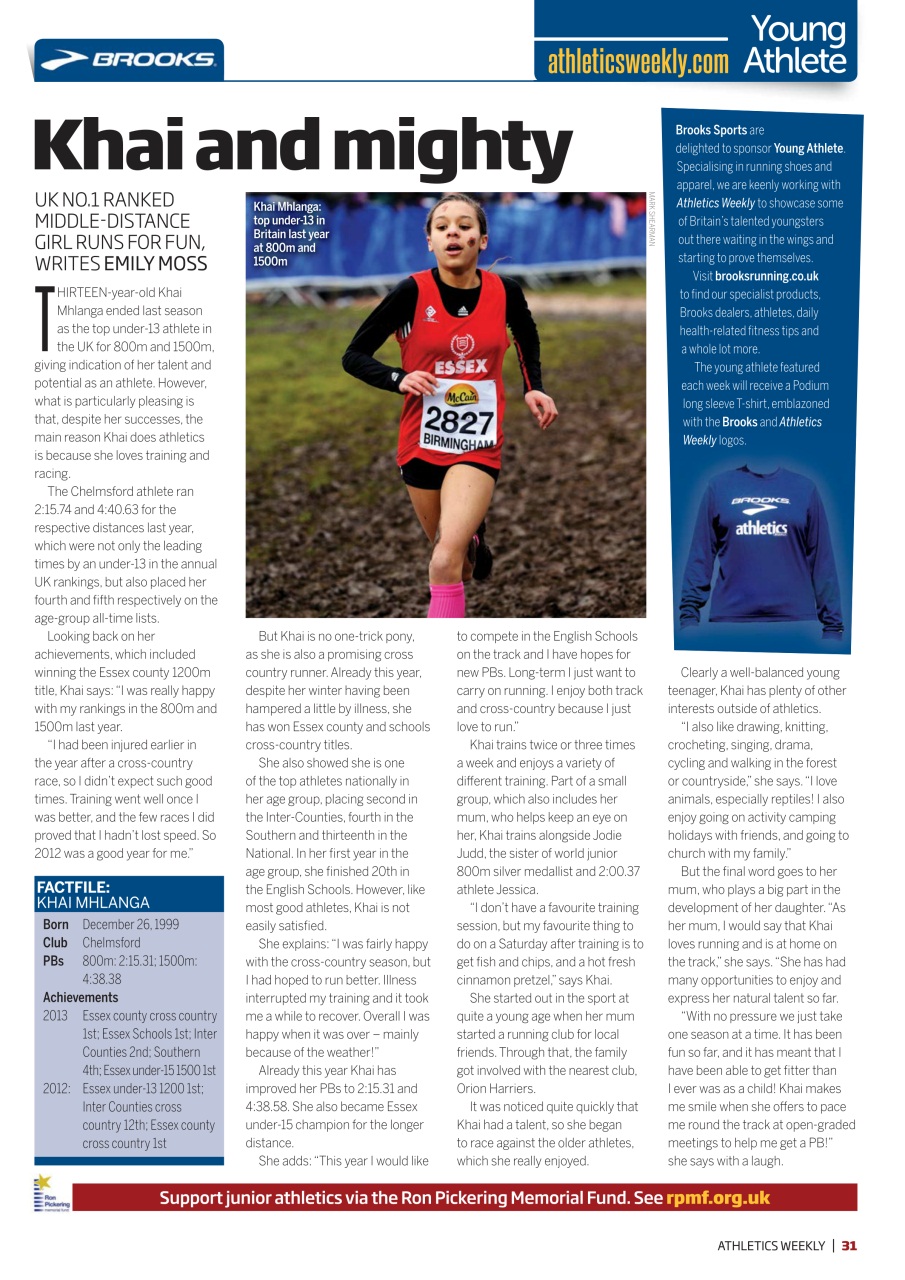 AW – Athletics Weekly Magazine Preview Pages
