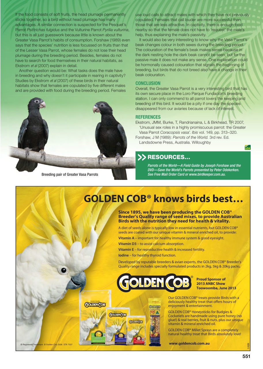 Australian Birdkeeper Magazine Preview Pages