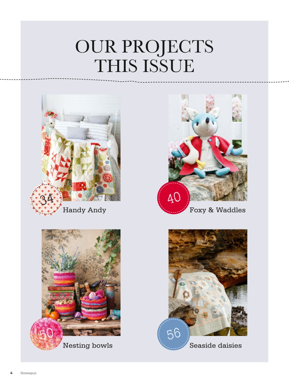 Homespun Preview Pages