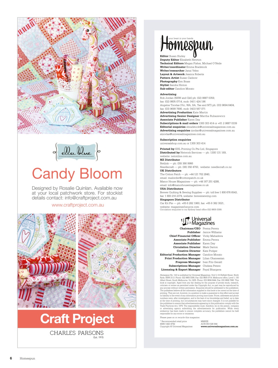 Homespun Preview Pages