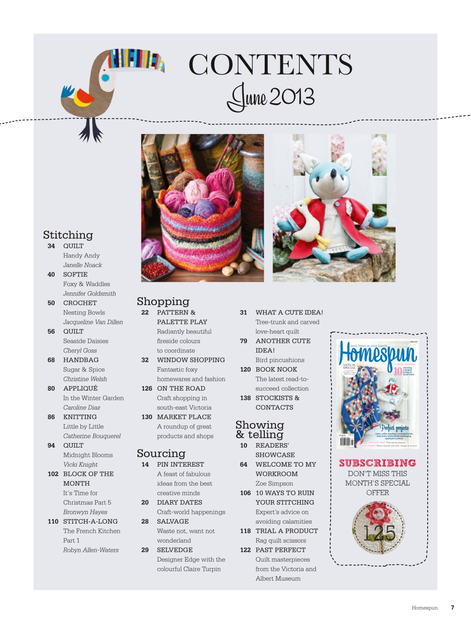 Homespun Preview Pages