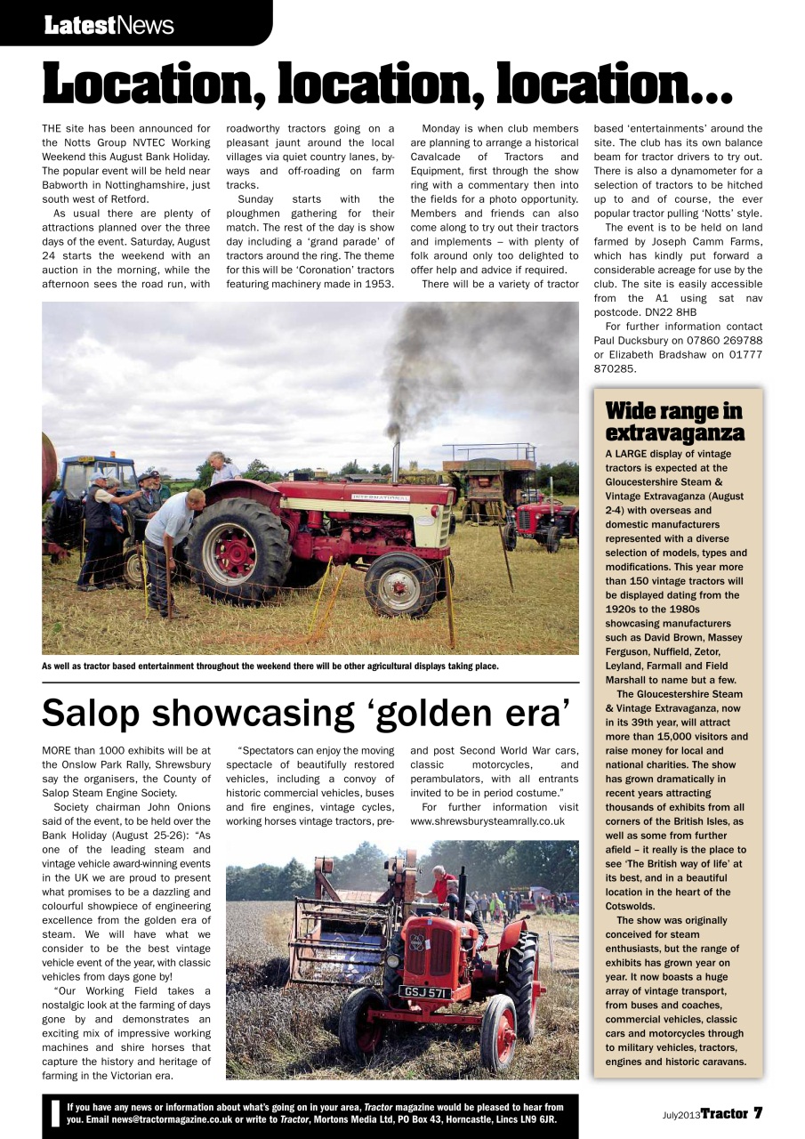 Tractor & Farming Heritage Magazine Preview Pages