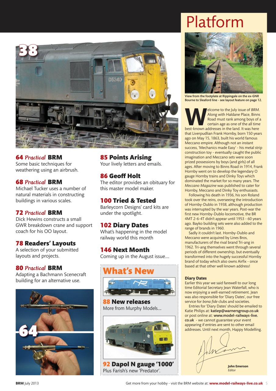 British Railway Modelling (BRM) Preview Pages