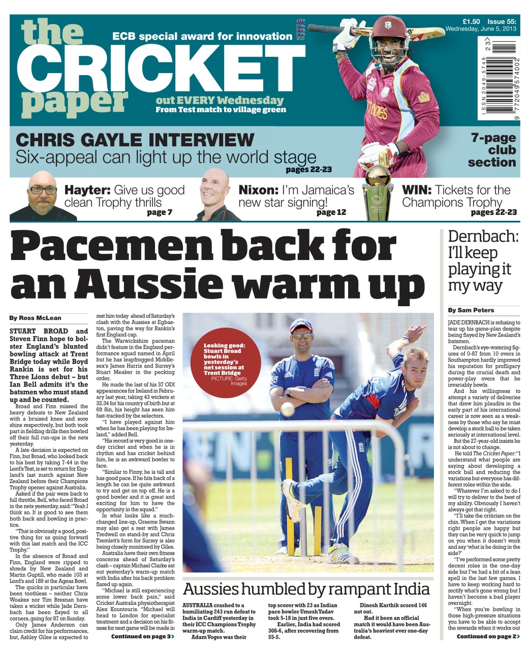 The Cricket Paper Preview Pages