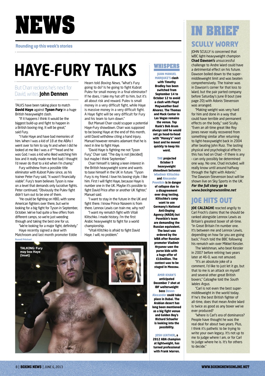 Boxing News Preview Pages