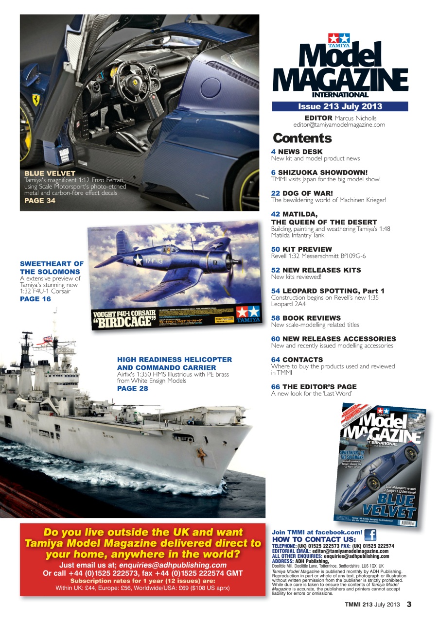 Tamiya Model Magazine Preview Pages