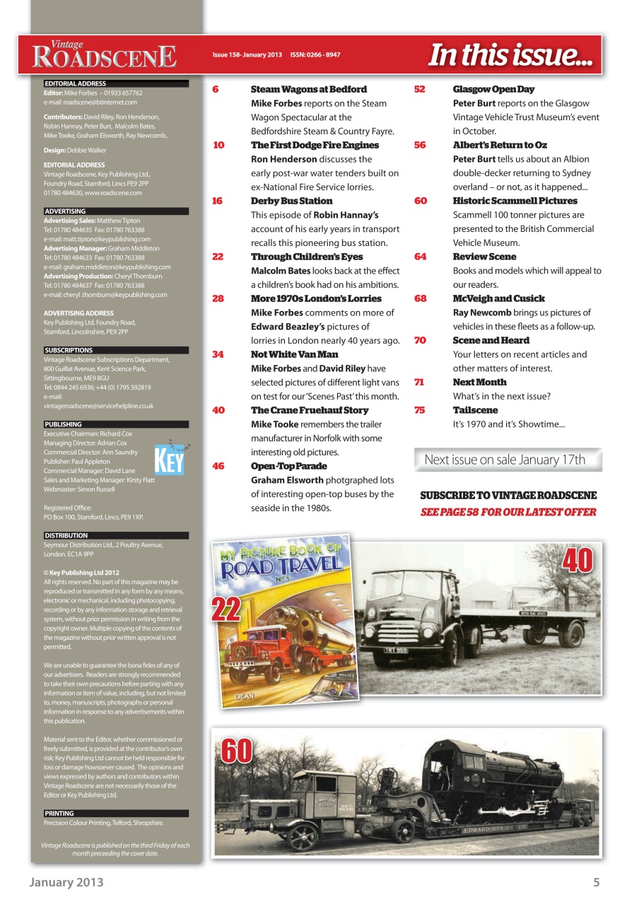 Vintage Roadscene Preview Pages