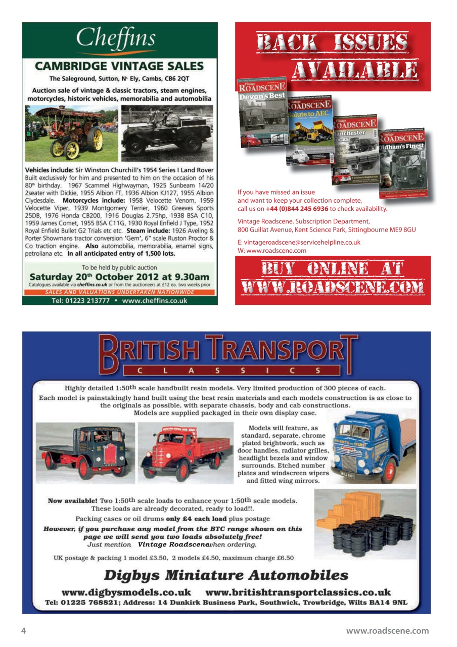 Vintage Roadscene Preview Pages