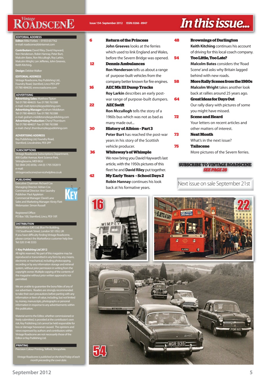 Vintage Roadscene Preview Pages