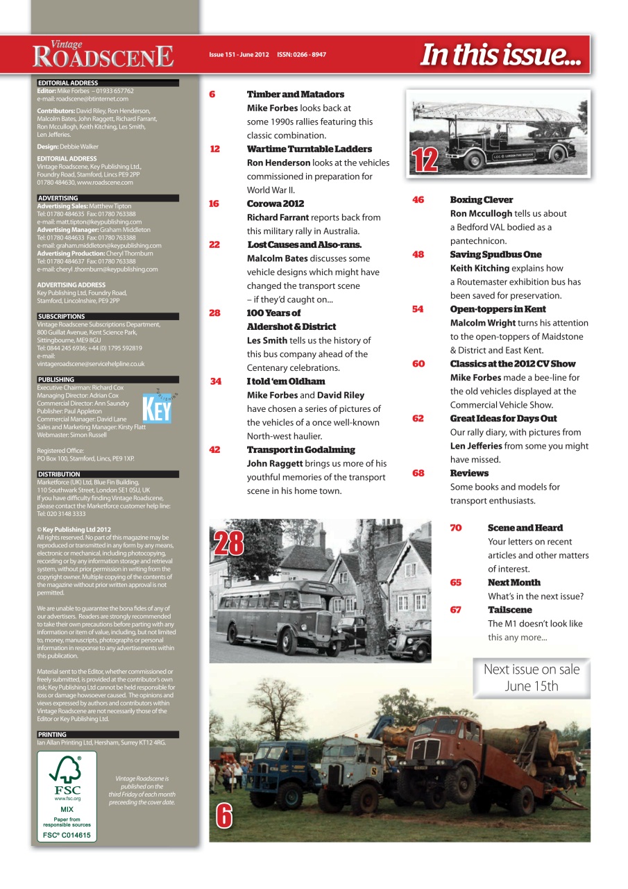 Vintage Roadscene Preview Pages