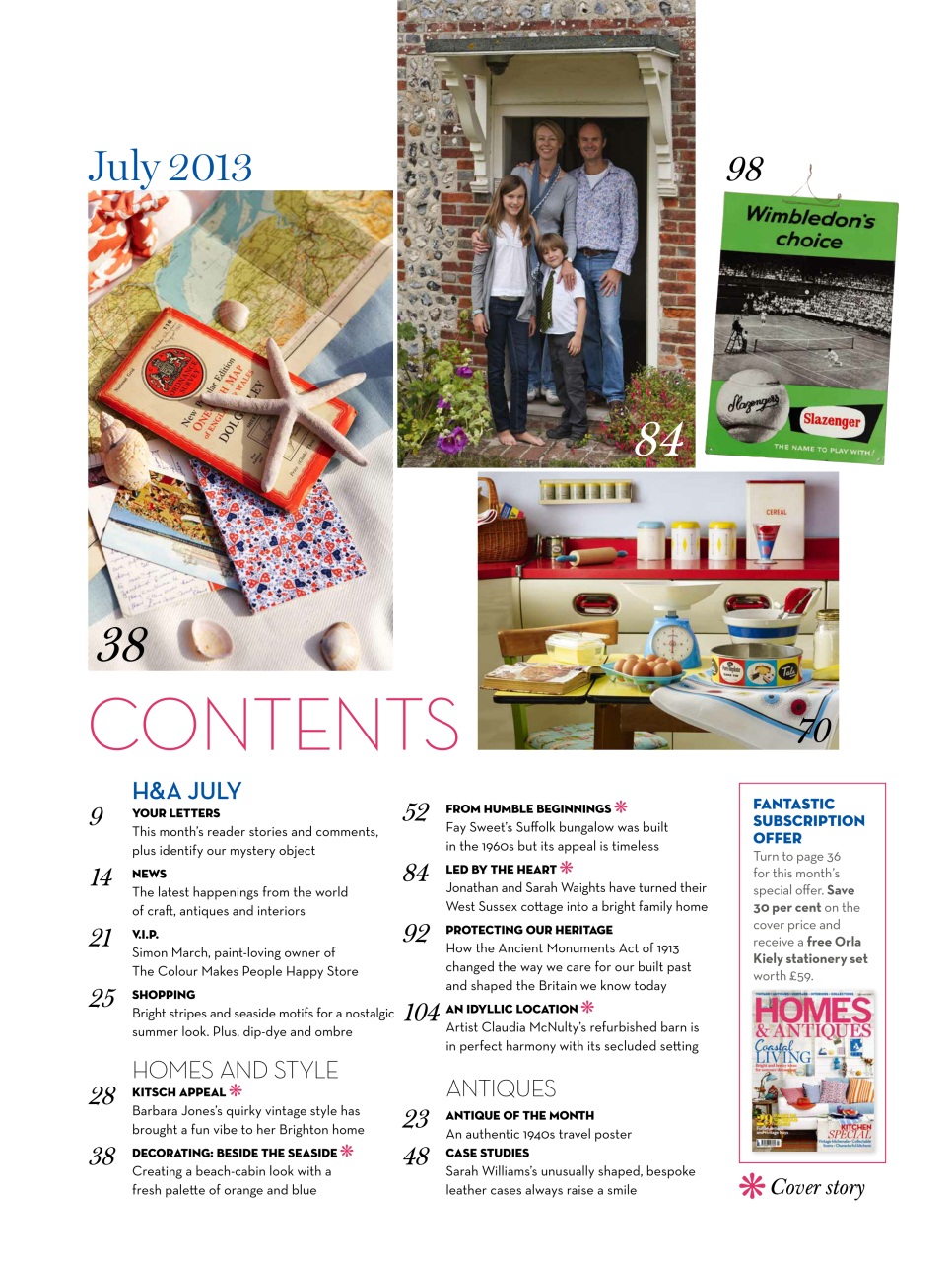 Homes & Antiques Magazine Preview Pages