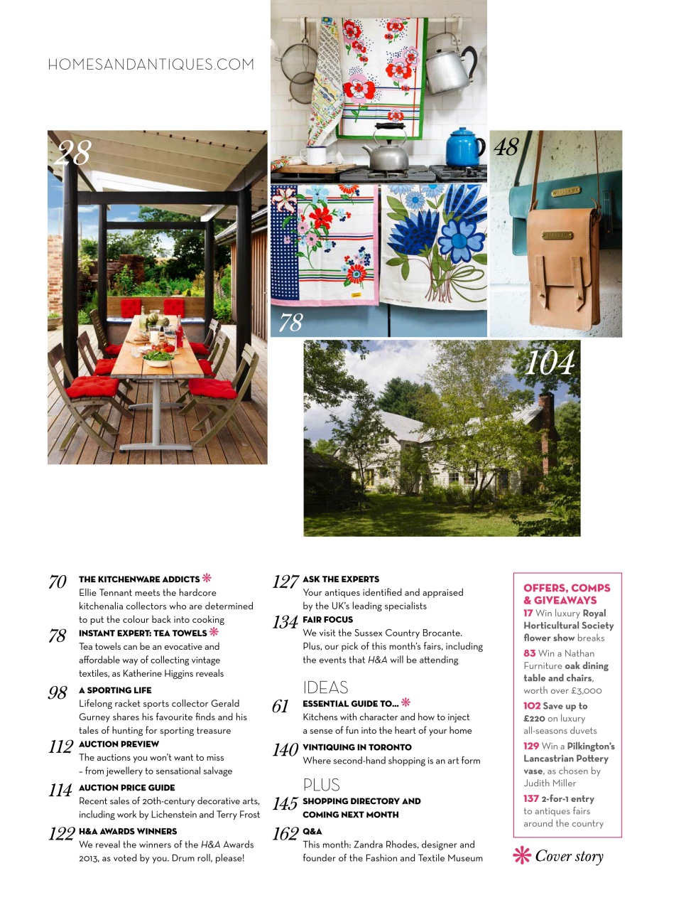 Homes & Antiques Magazine Preview Pages