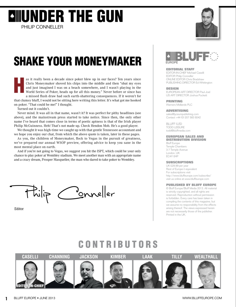 Bluff Europe Preview Pages