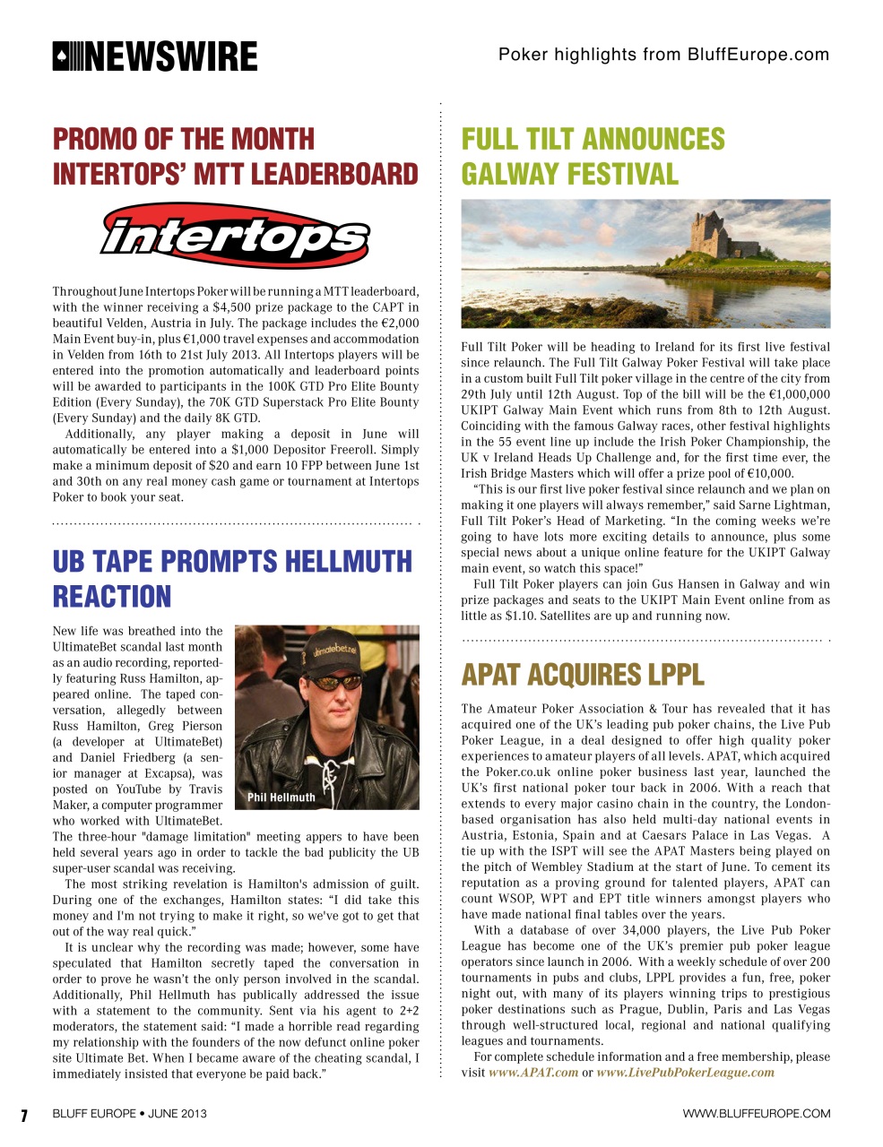 Bluff Europe Preview Pages