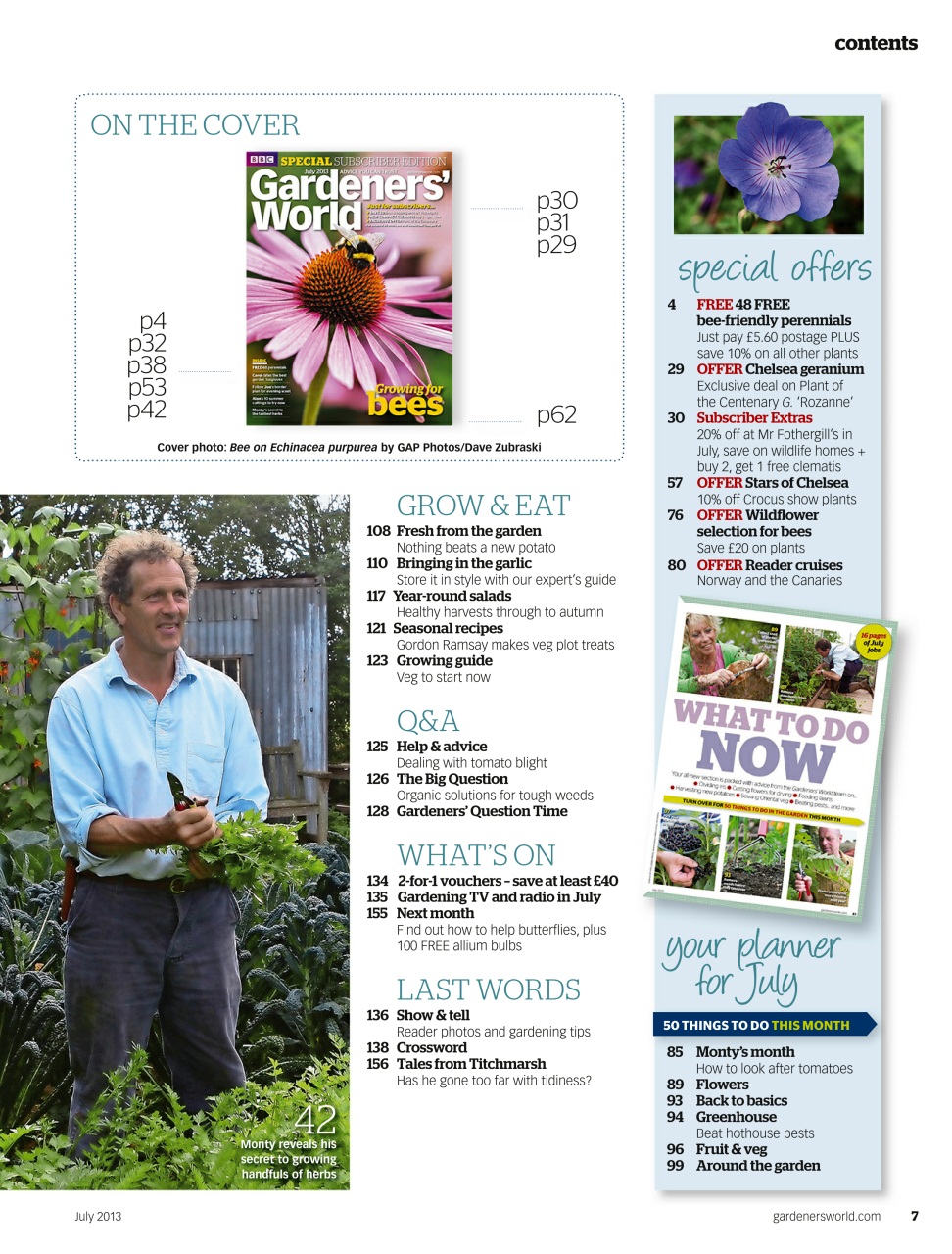 BBC Gardeners’ World Magazine Preview Pages