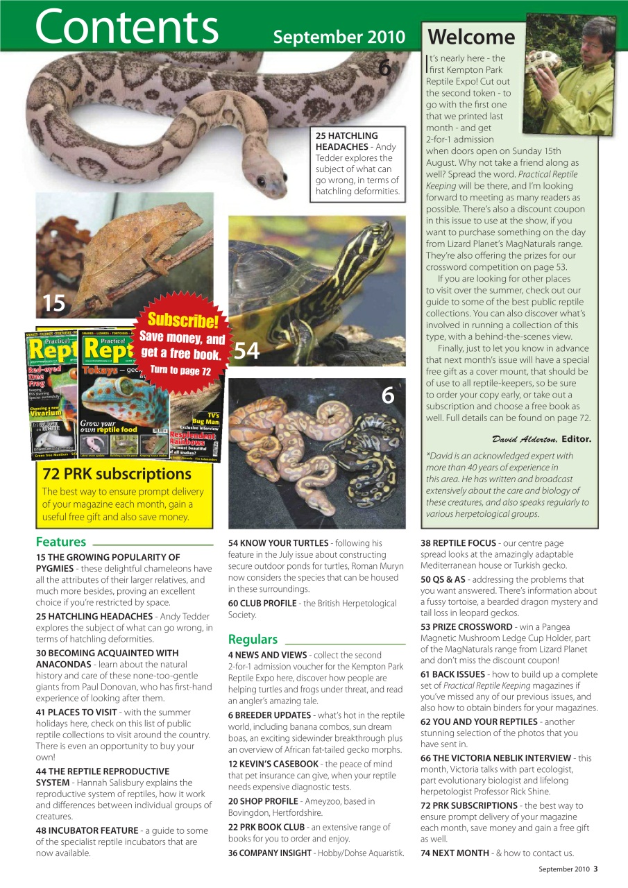 Practical Reptile Keeping Preview Pages