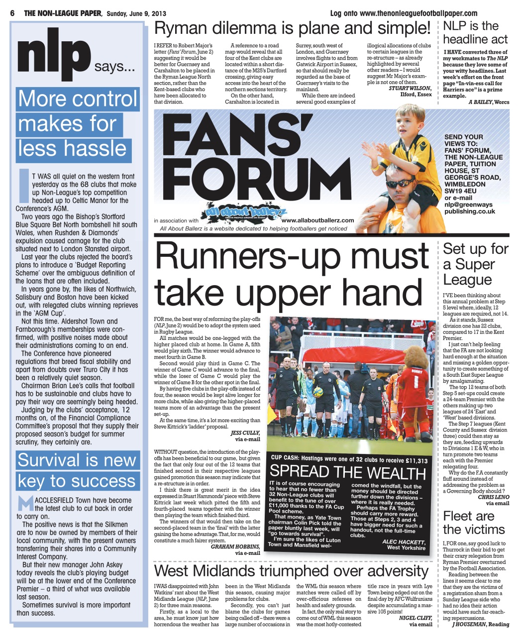 The Non-League Football Paper Preview Pages
