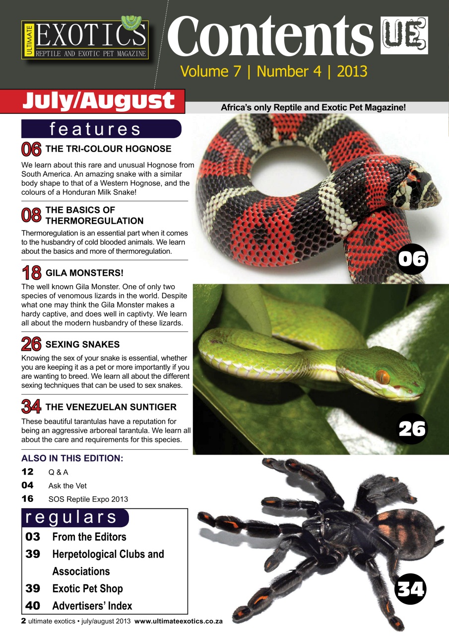 Ultimate Exotics Preview Pages