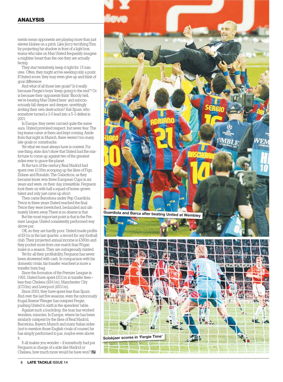 Late Tackle Football Magazine Preview Pages