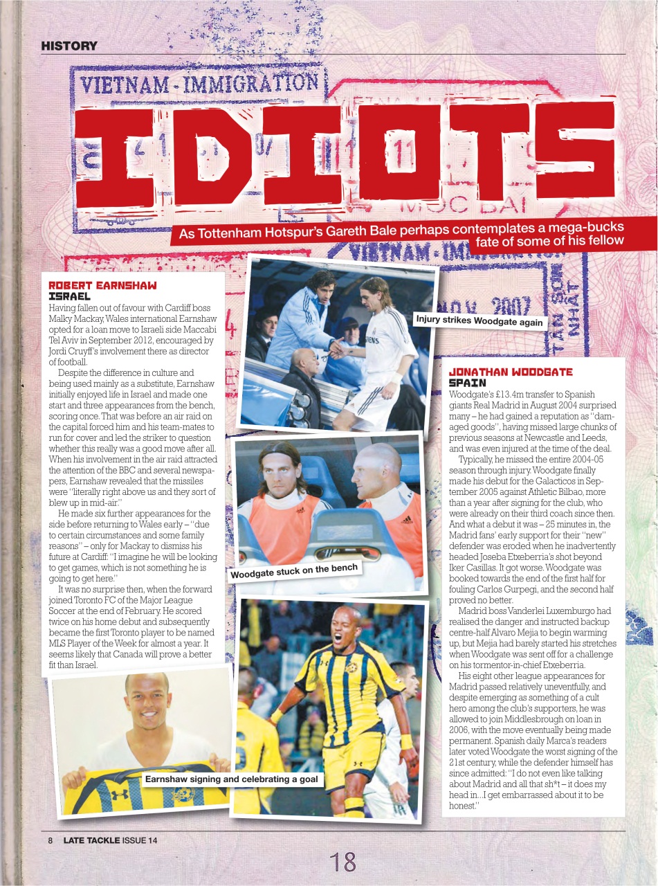 Late Tackle Football Magazine Preview Pages