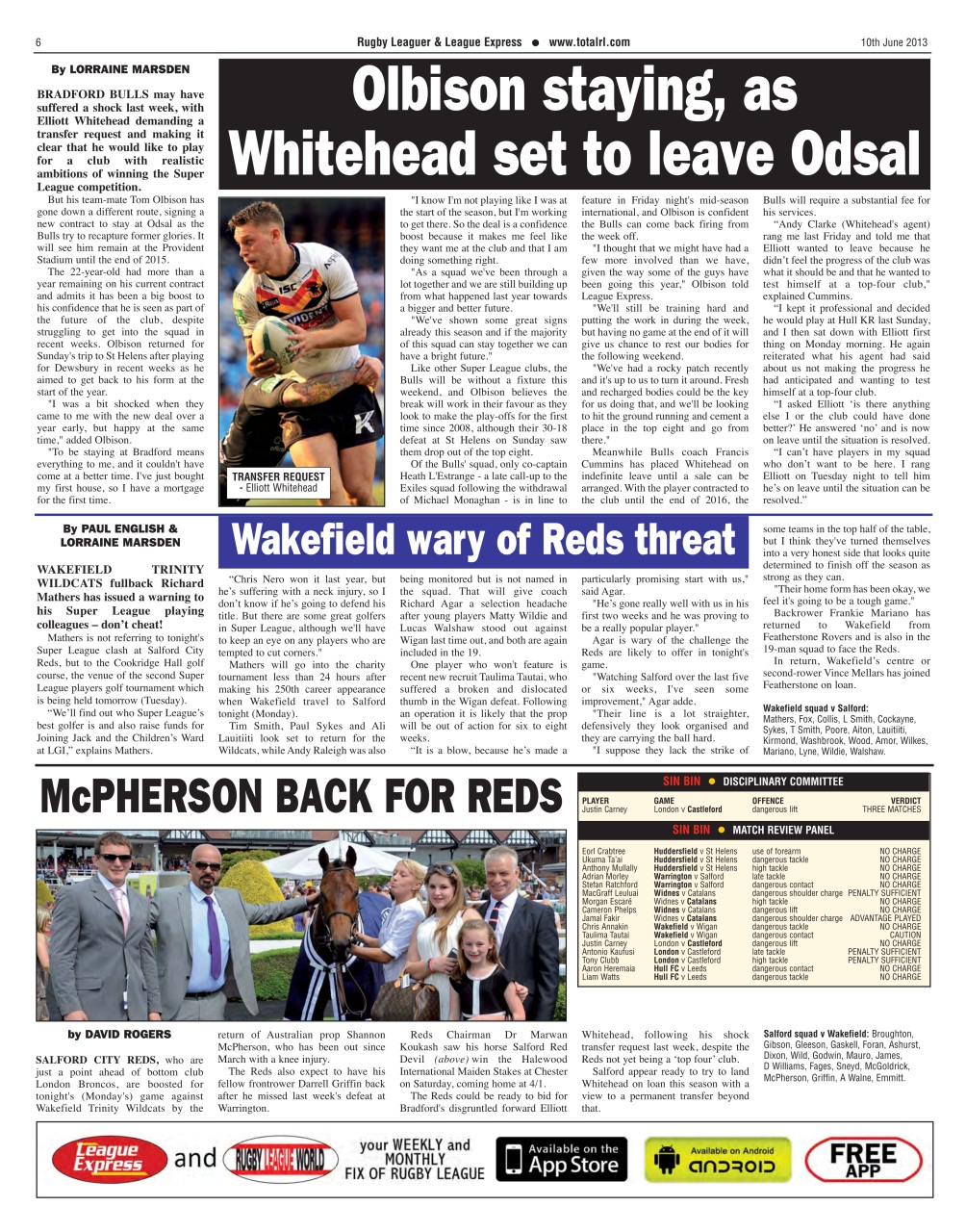 League Express Preview Pages