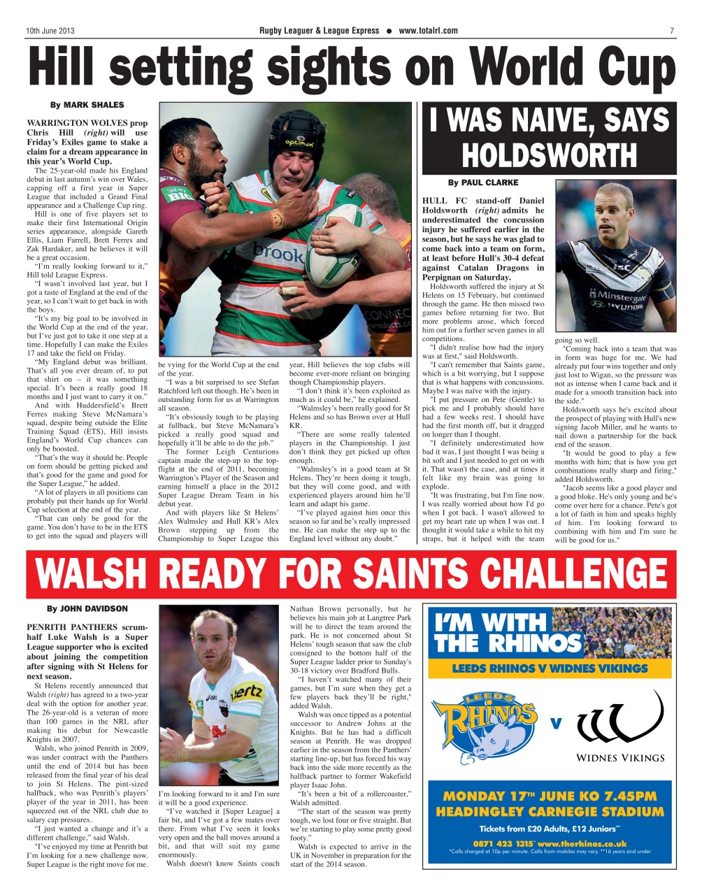 League Express Preview Pages