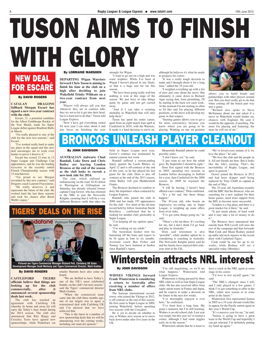 League Express Preview Pages