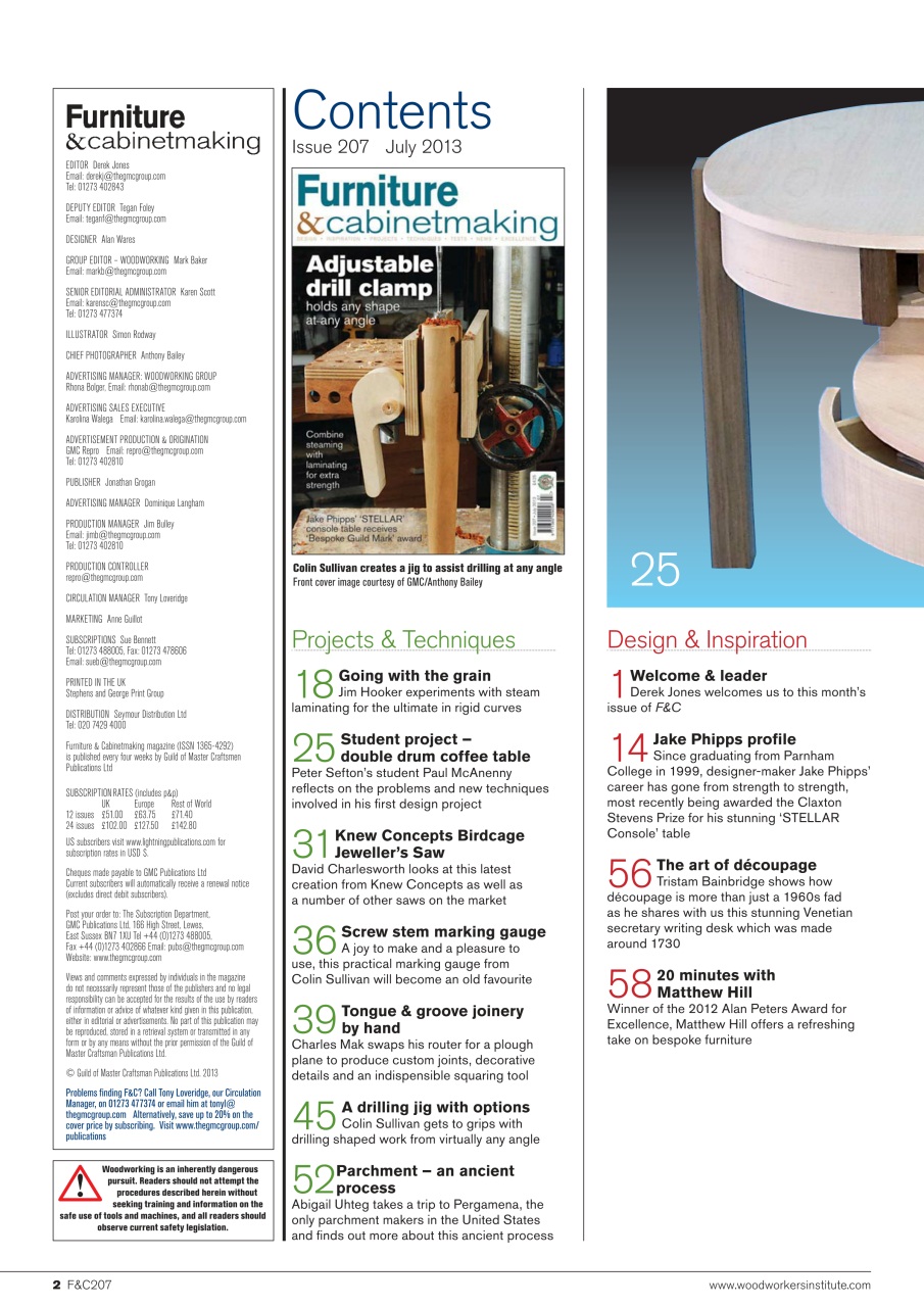 Furniture & Cabinetmaking Preview Pages