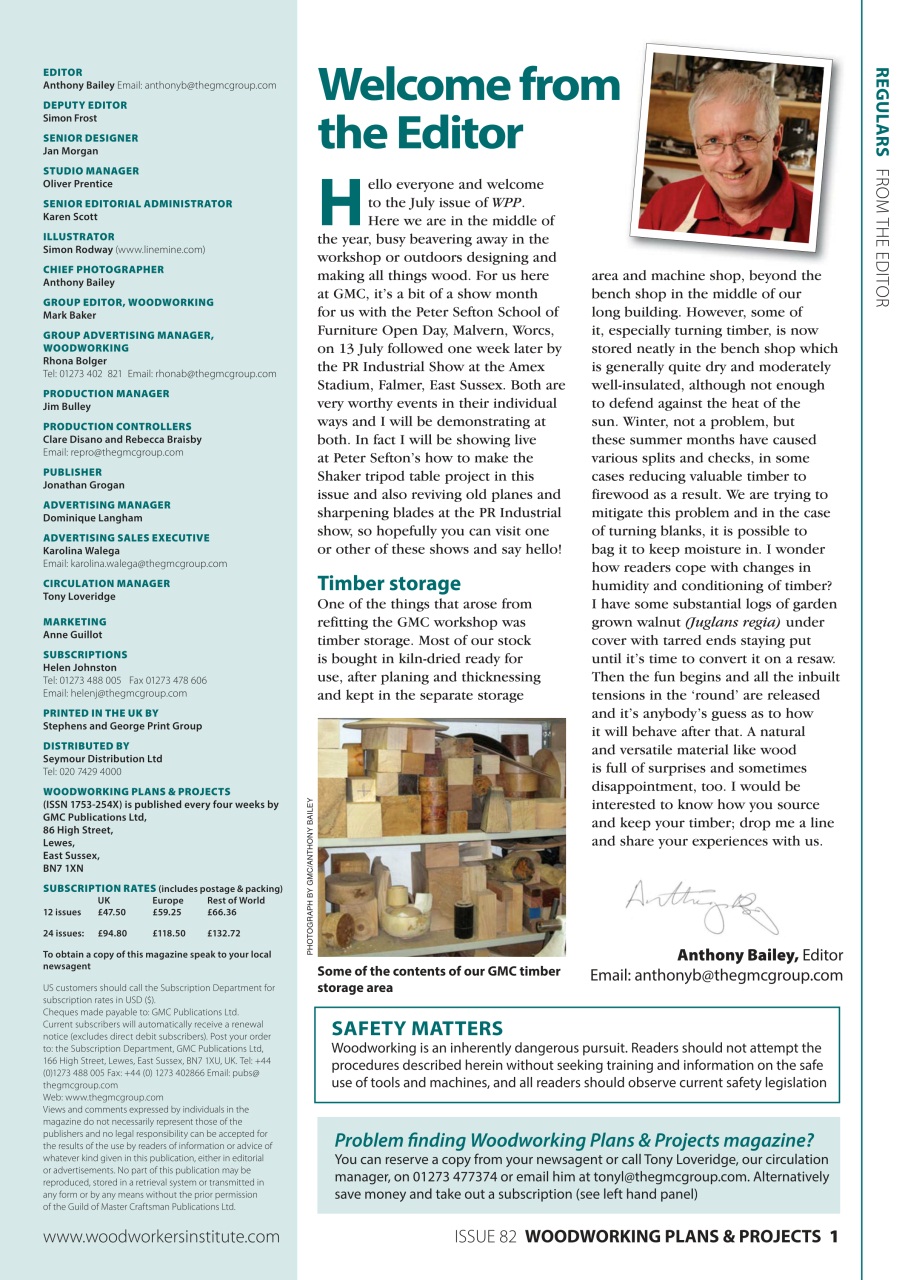Woodworking Crafts Magazine Preview Pages