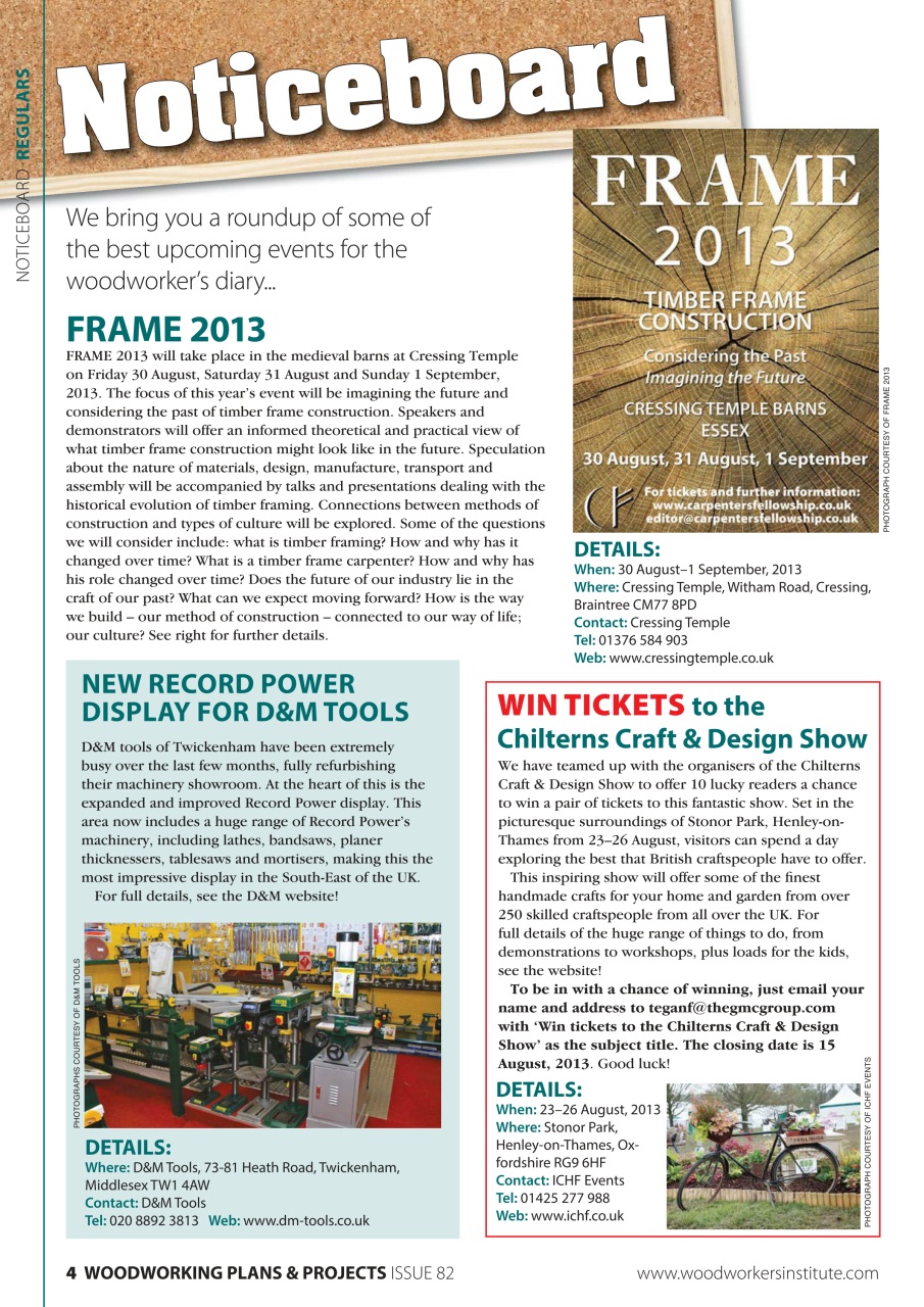 Woodworking Crafts Magazine Preview Pages