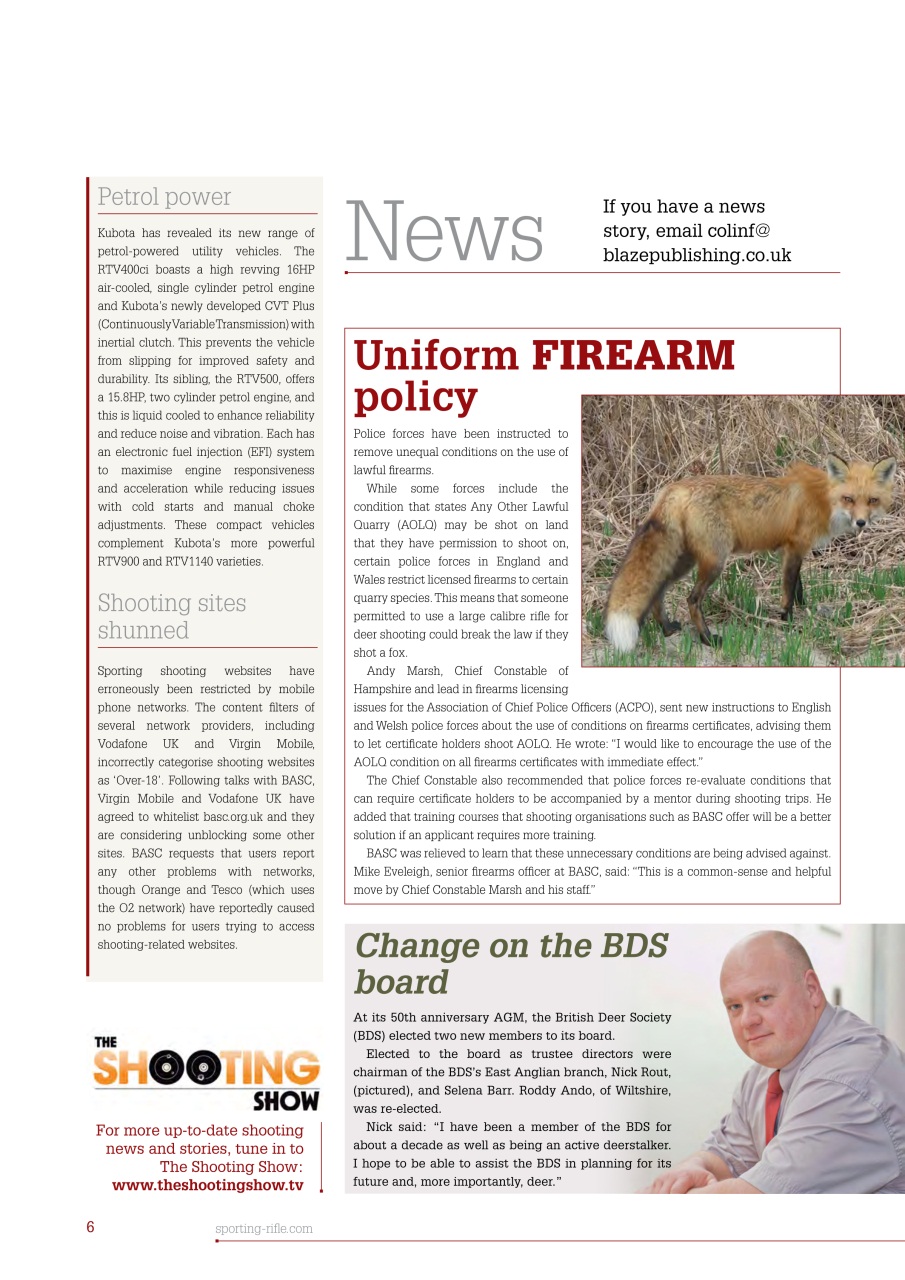 Sporting Rifle Preview Pages