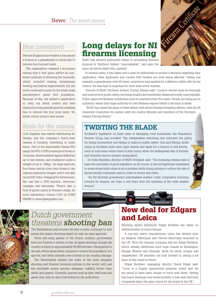 Sporting Rifle Preview Pages