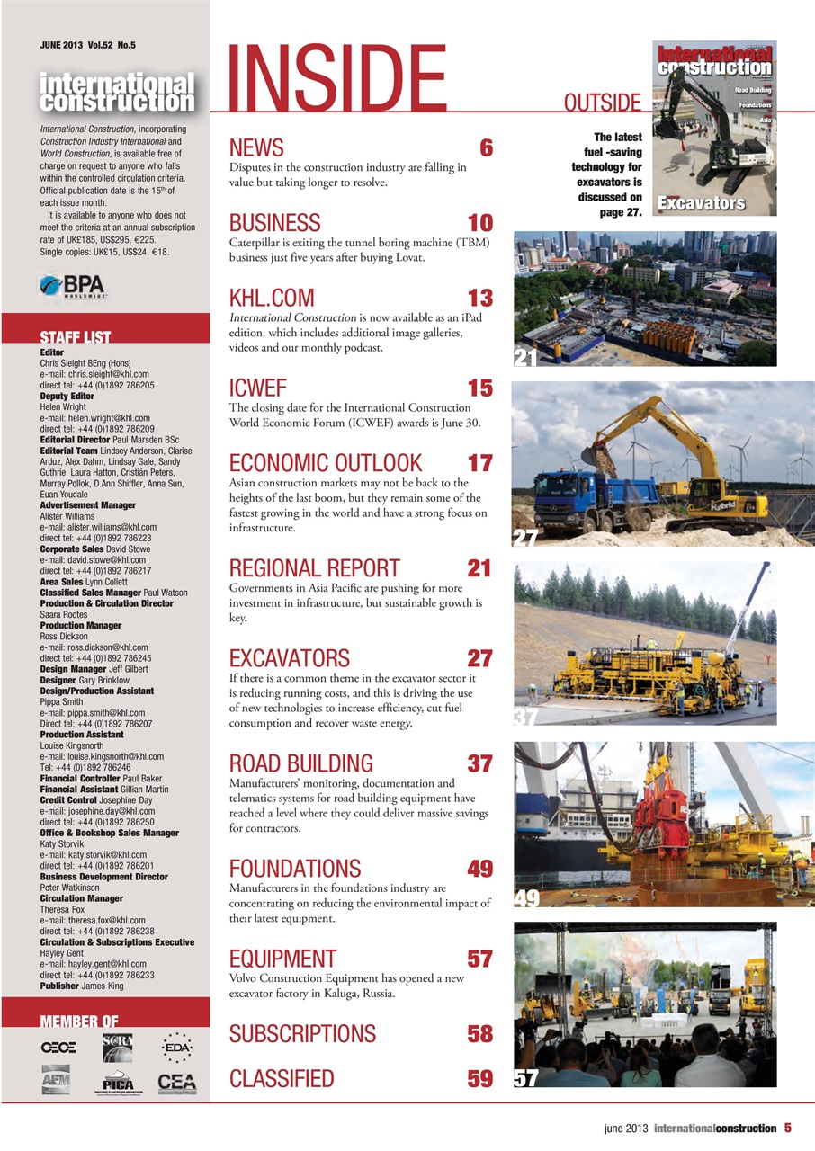 International Construction Preview Pages