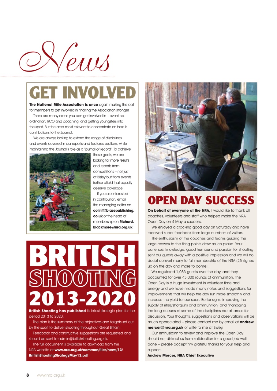 National Rifle Association Journal Preview Pages