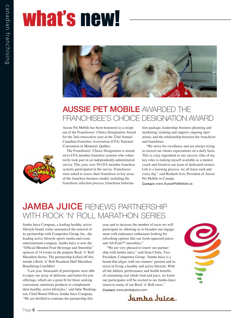 Canadian Franchising Preview Pages