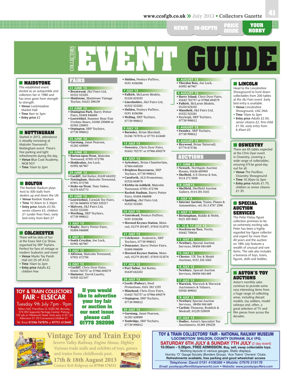 Collectors Gazette Preview Pages