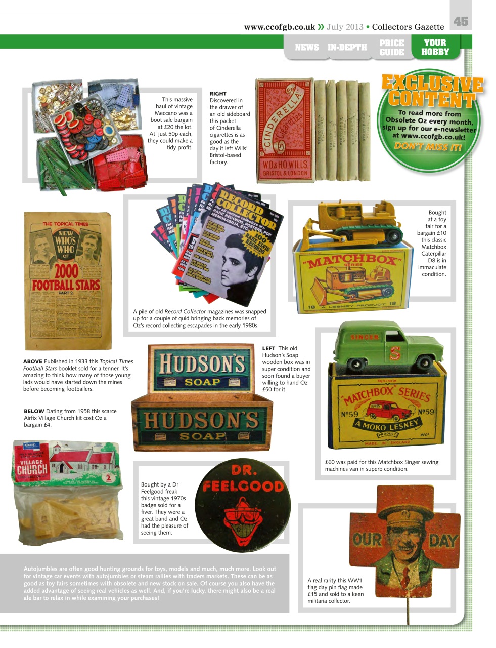 Collectors Gazette Preview Pages