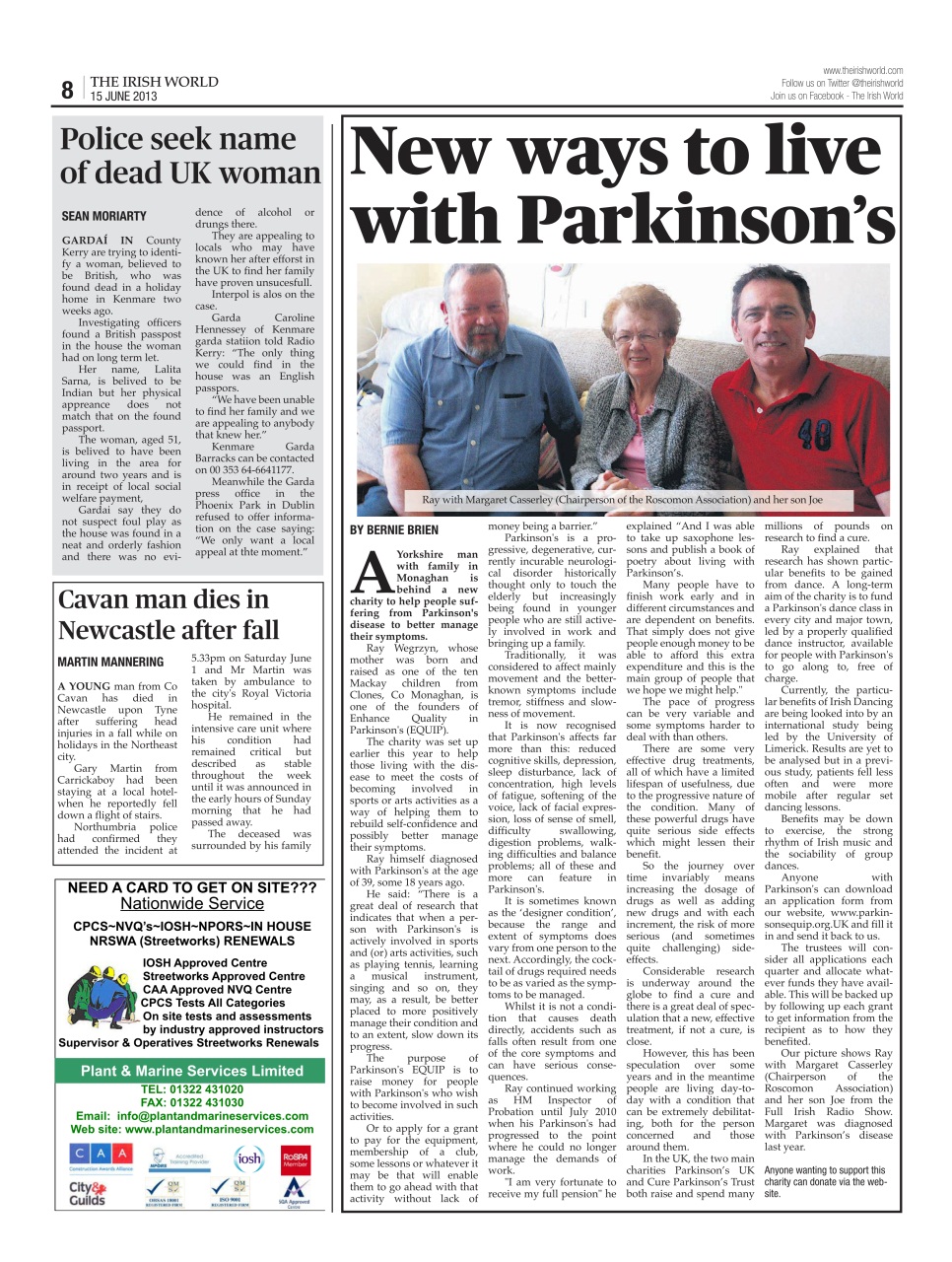 Irish World Preview Pages